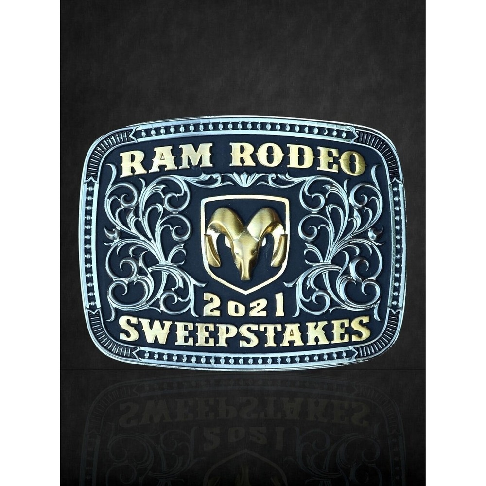 Montana Silversmiths Ram Rodeo Sweepstakes Belt Buckle 2021 New!